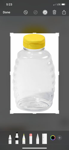 Queen line Plastic Honey Bottles